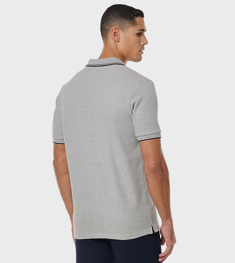 Logo Detail Polo T-Shirt With Short Sleeves