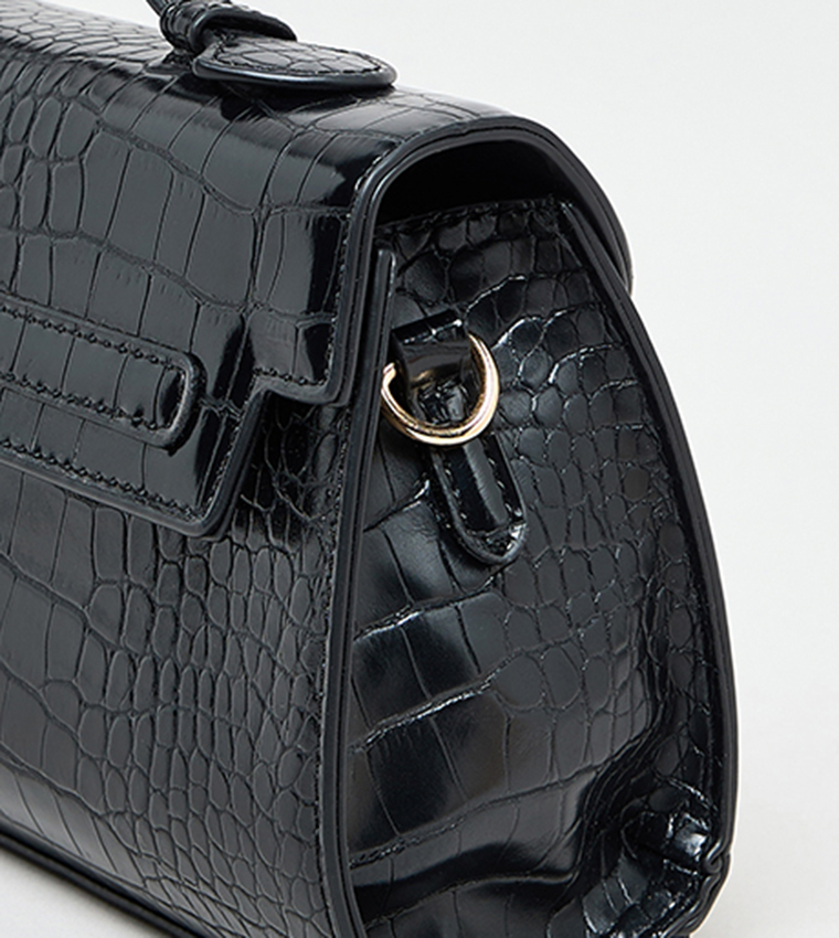 Textured Top Handle Bag