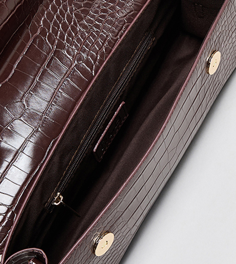 Textured Top Handle Bag