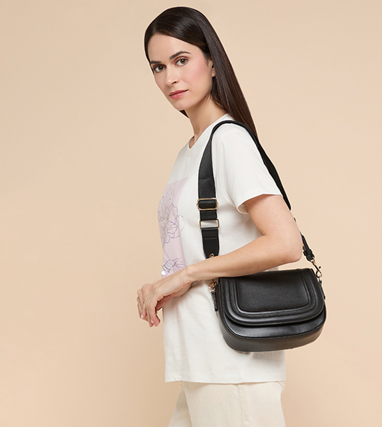 Solid Crossbody Bag