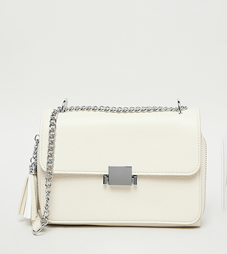Handbag Rbt Buy R&B Textured Convertible Crossbody Bag In Ivory | 6thstreet UAE