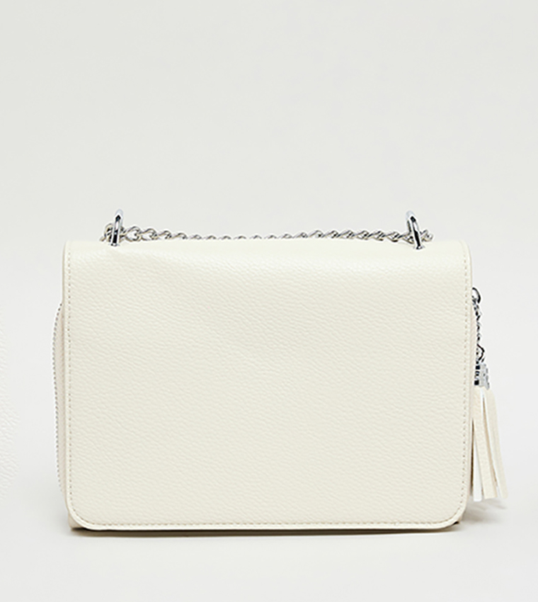 Handbag Rbt Buy R&B Textured Convertible Crossbody Bag In Ivory | 6thstreet UAE