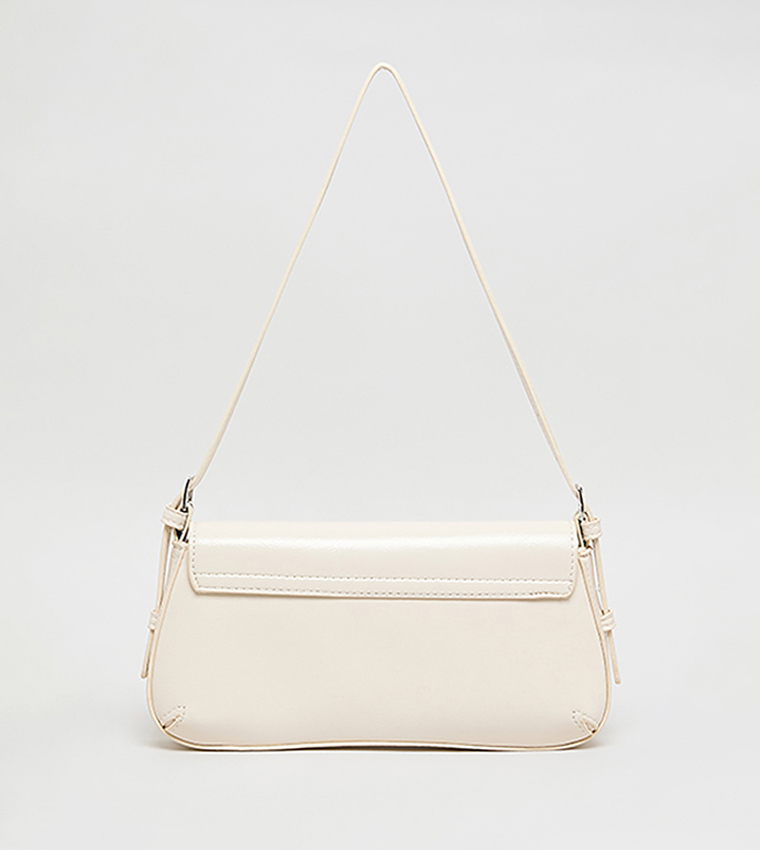 Glossy Flap Shoulder Bag