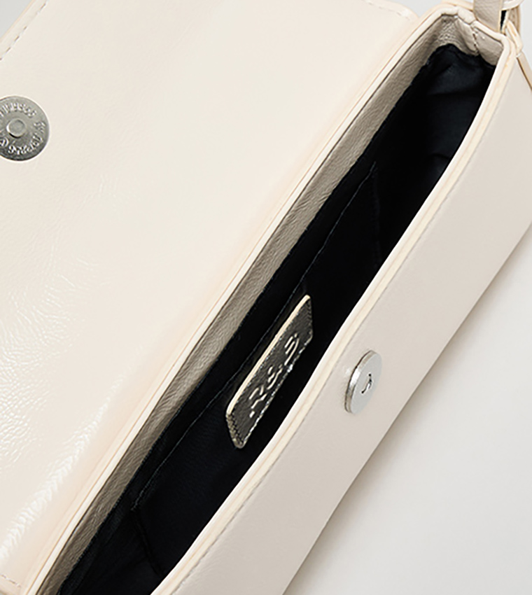 Glossy Flap Shoulder Bag