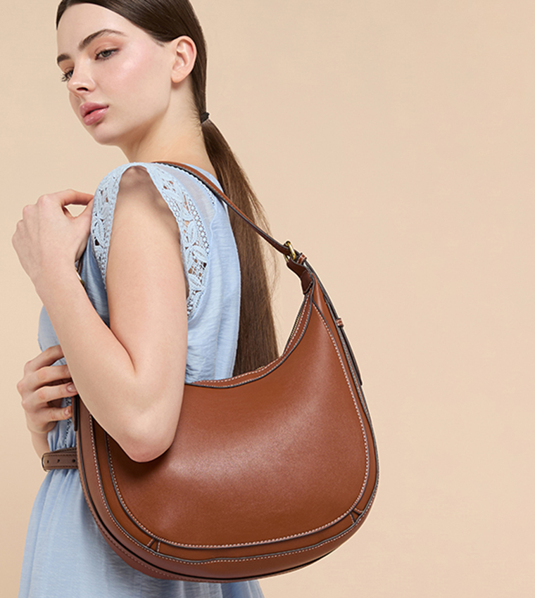 Solid Shoulder Bag