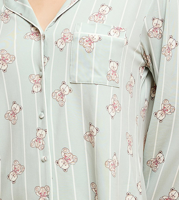 طقم بيجاما بطبعة