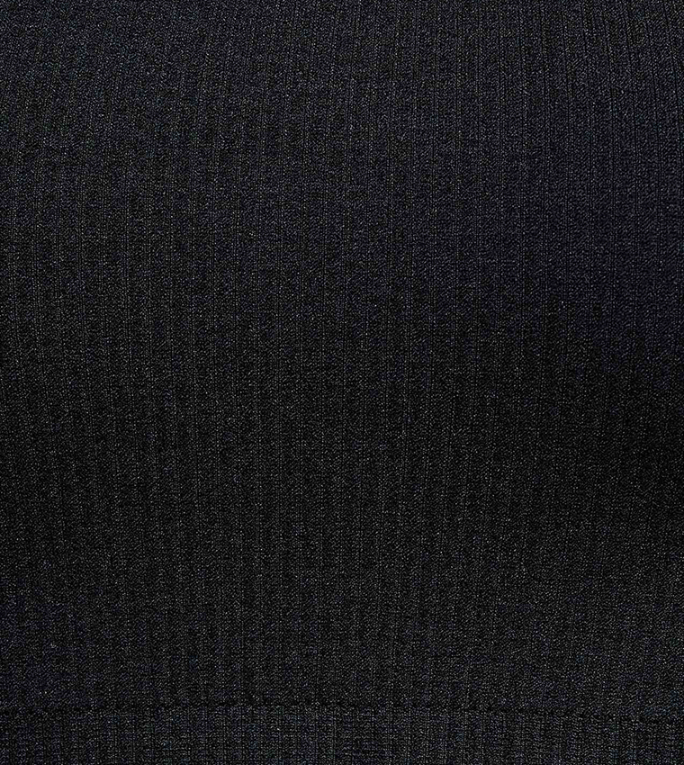 Ribbed Padded Sports Bra 