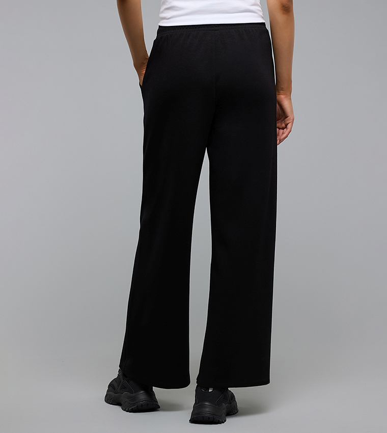 Solid Sweatpants with Drawstring Waist