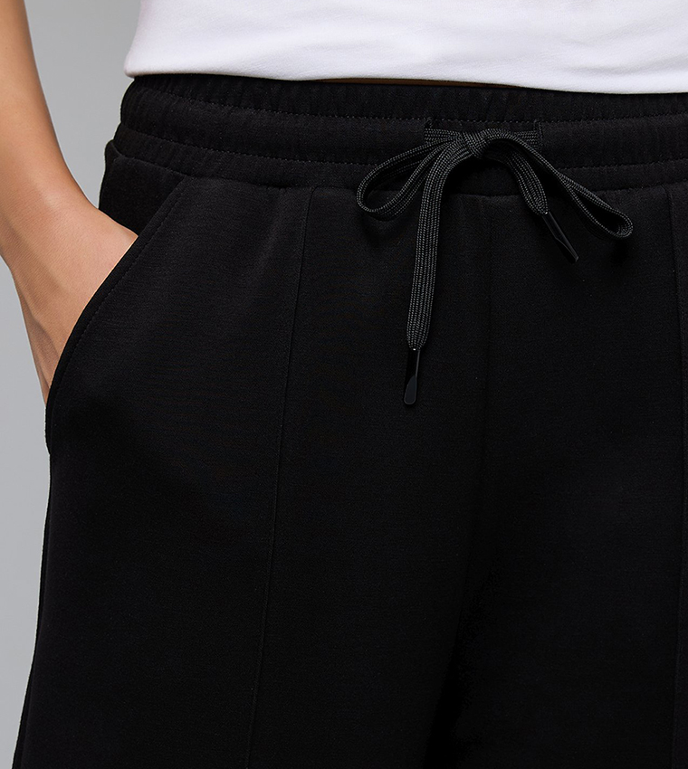 Solid Sweatpants with Drawstring Waist
