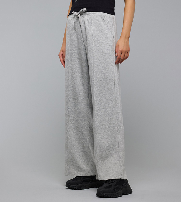 Solid Sweatpants with Drawstring Waist
