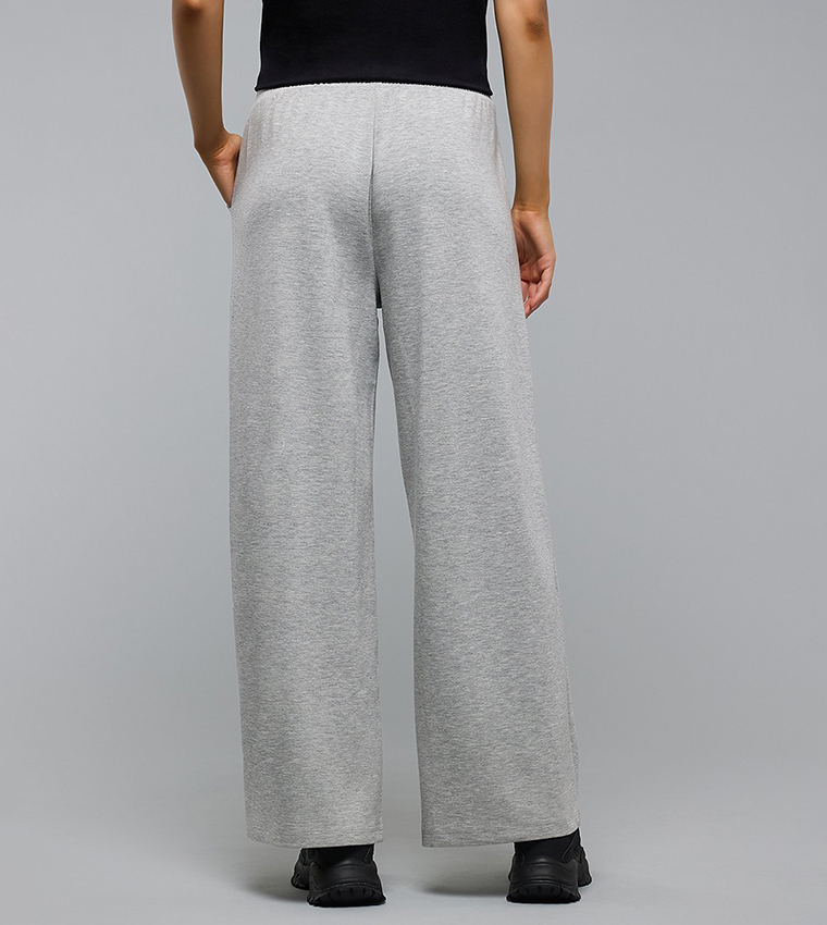 Solid Sweatpants with Drawstring Waist