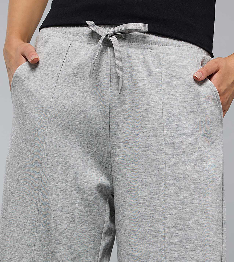Solid Sweatpants with Drawstring Waist