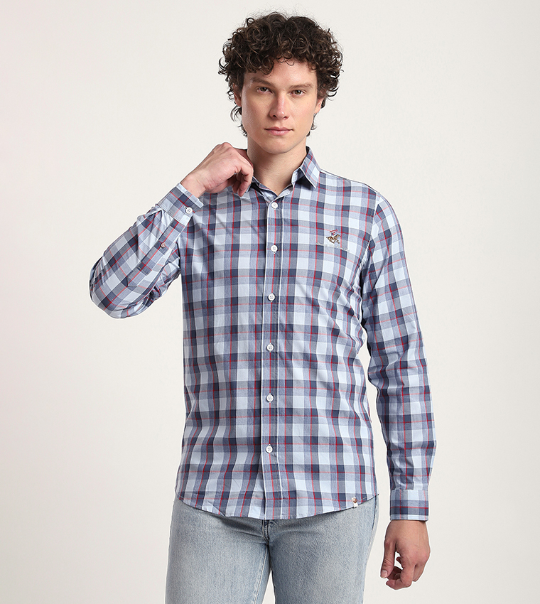 Plaid Long Sleeves Casual Shirt