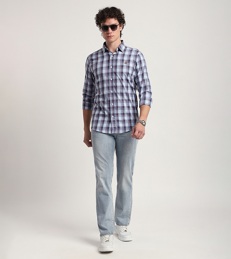Plaid Long Sleeves Casual Shirt