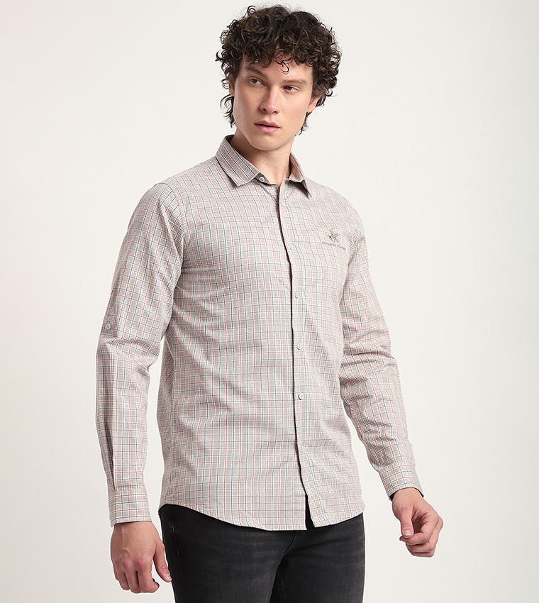 Plaid Long Sleeves Casual Shirt