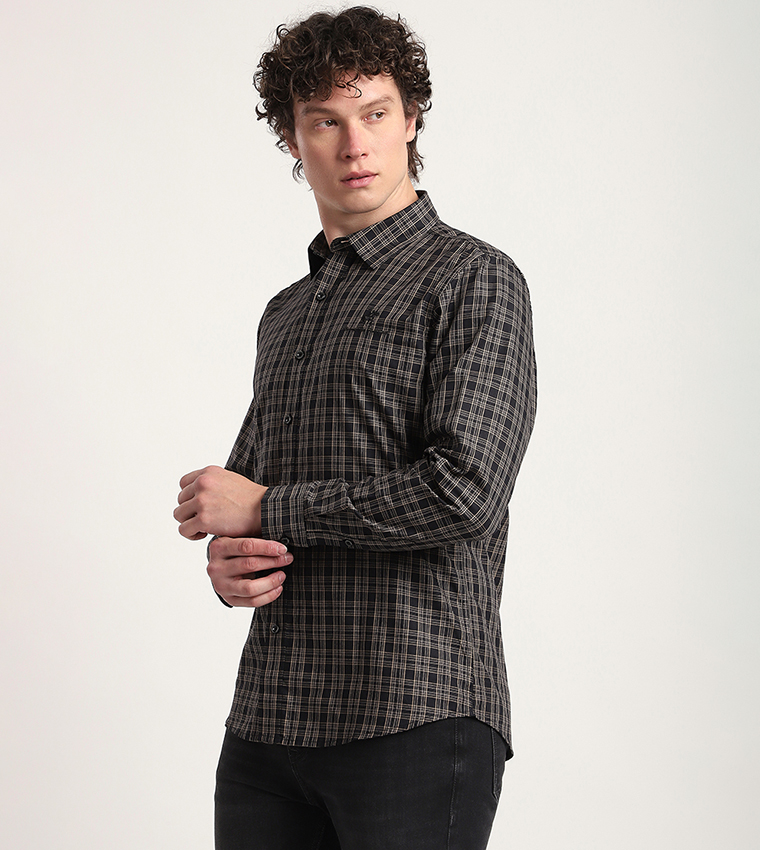 Plaid Long Sleeves Casual Shirt