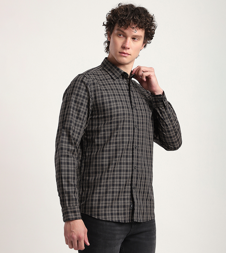 Plaid Long Sleeves Casual Shirt