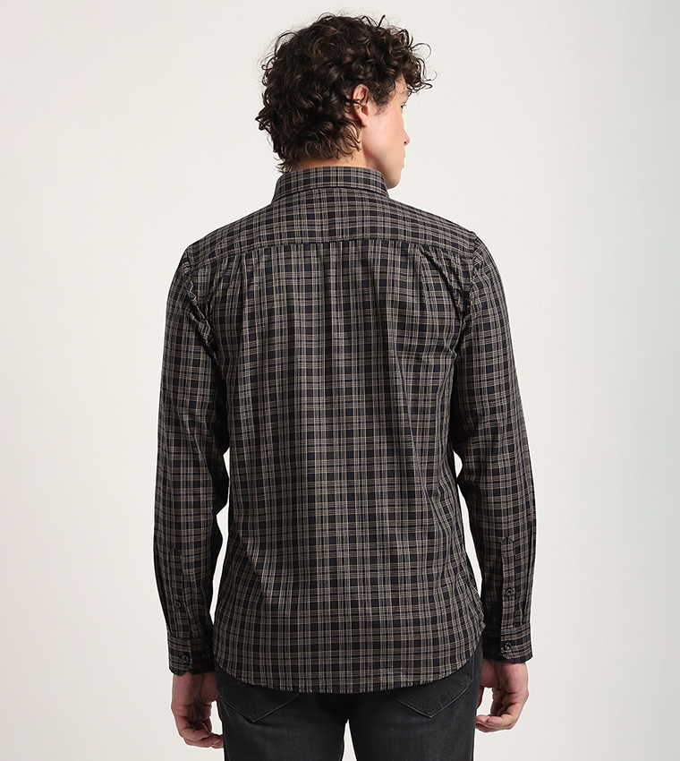 Plaid Long Sleeves Casual Shirt