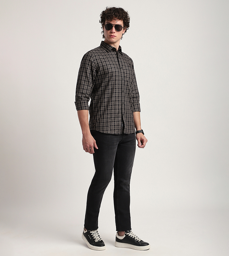 Plaid Long Sleeves Casual Shirt