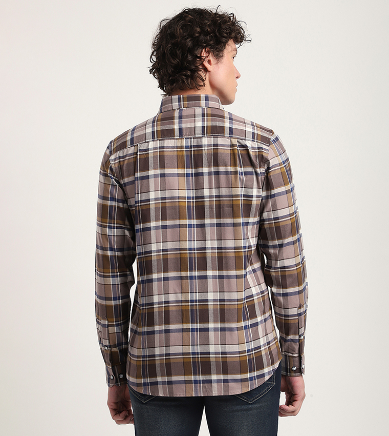 Plaid Long Sleeves Casual Shirt
