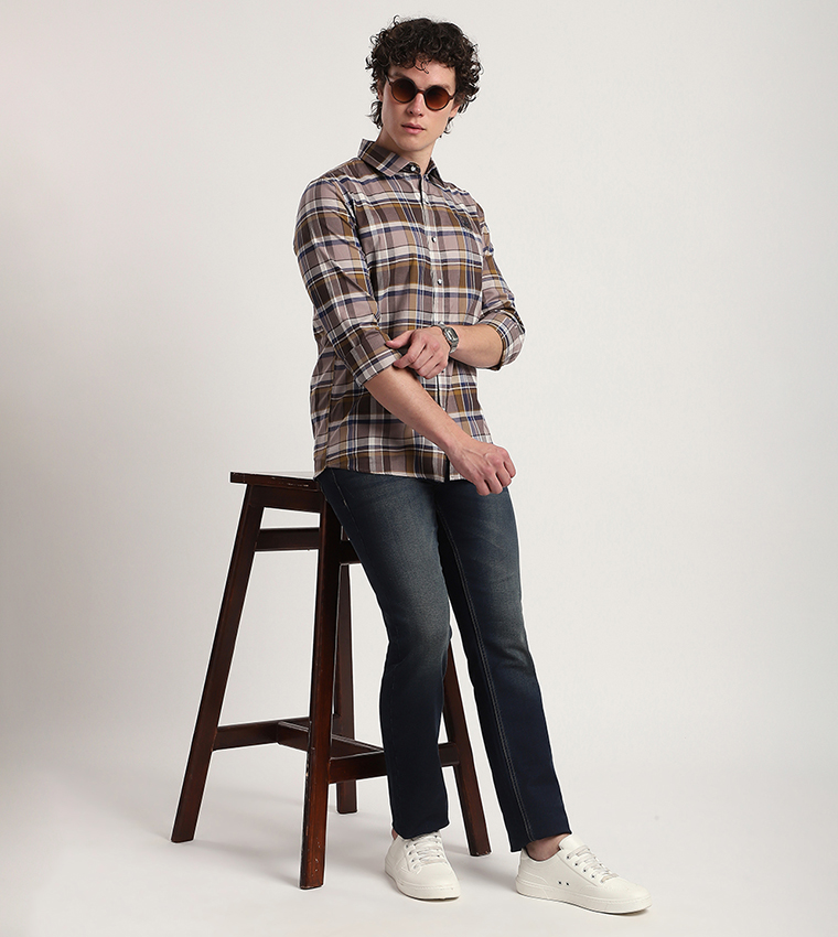 Plaid Long Sleeves Casual Shirt