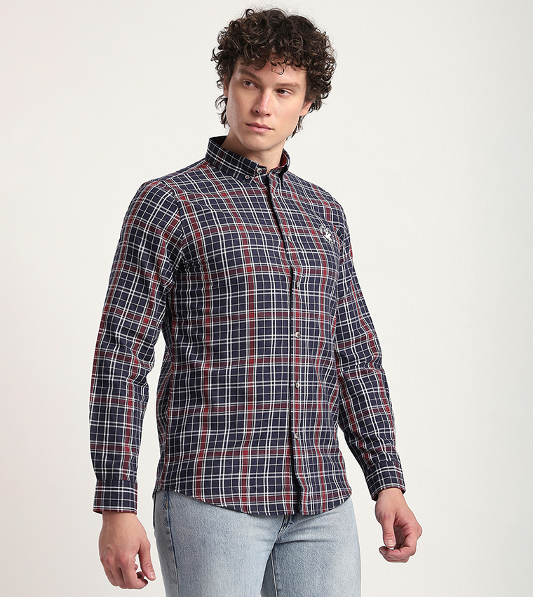 Plaid Long Sleeves Casual Shirt