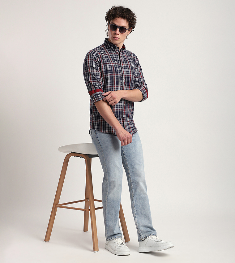 Plaid Long Sleeves Casual Shirt