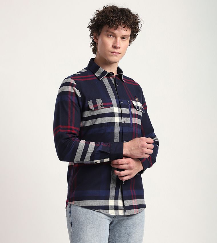 Plaid Long Sleeves Casual Shirt