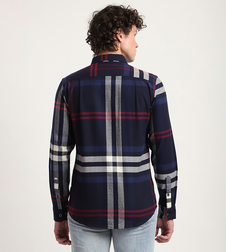 Plaid Long Sleeves Casual Shirt