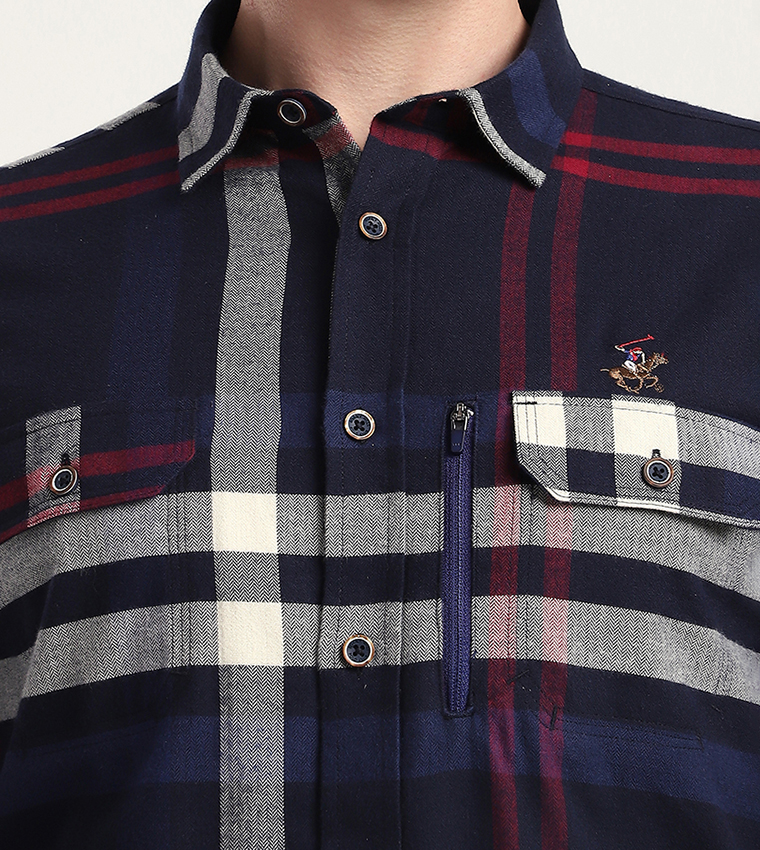 Plaid Long Sleeves Casual Shirt