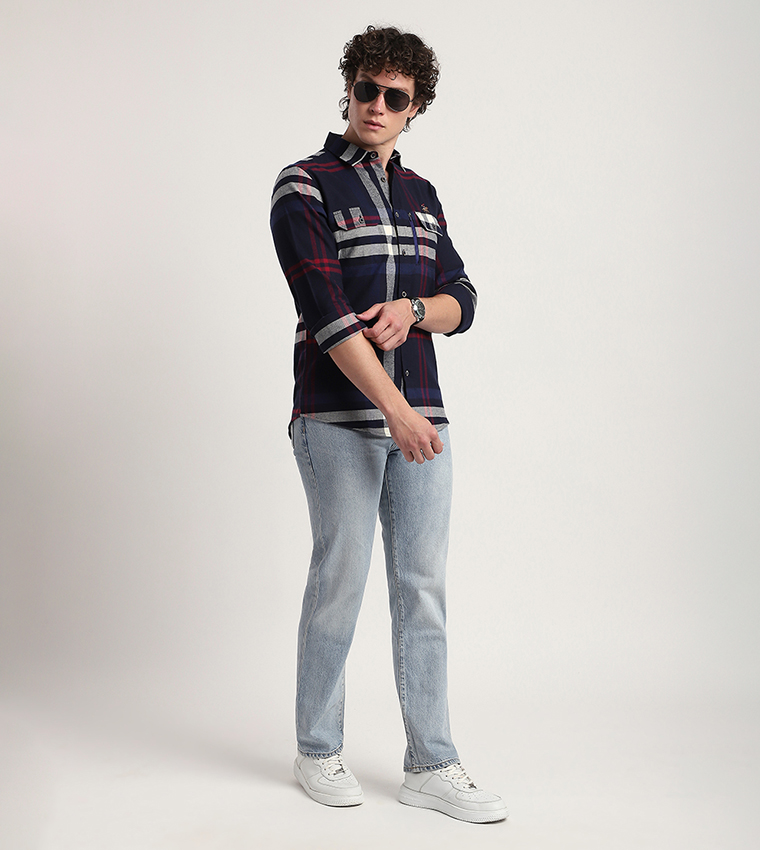 Plaid Long Sleeves Casual Shirt