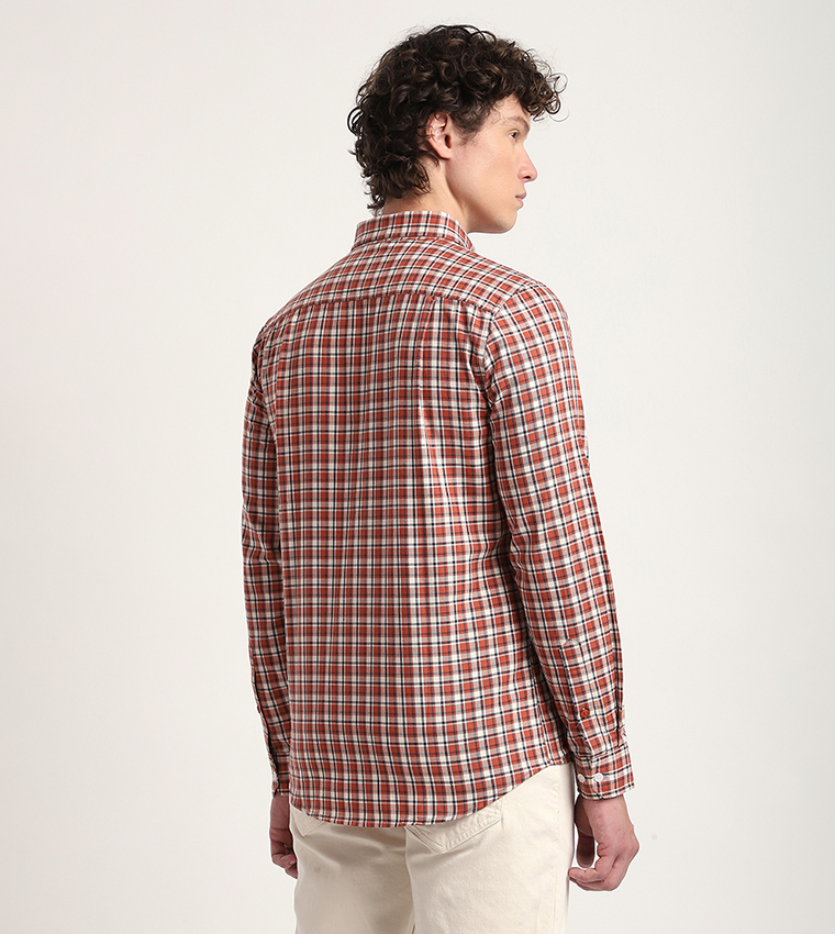 Plaid Long Sleeves Casual Shirt