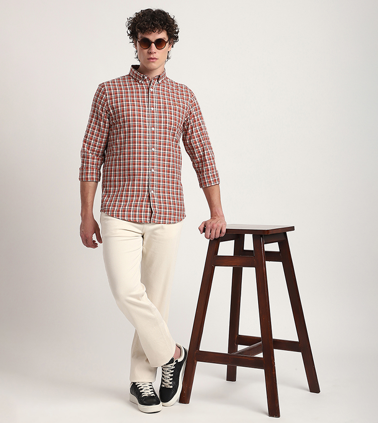 Plaid Long Sleeves Casual Shirt