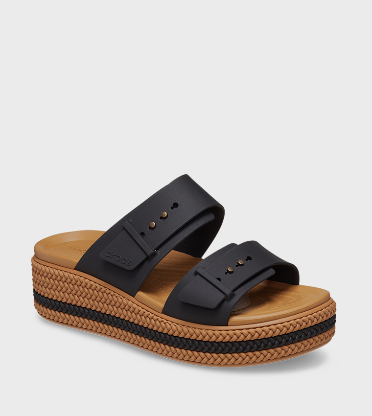 Brooklyn Woven Buckle Low Wedge