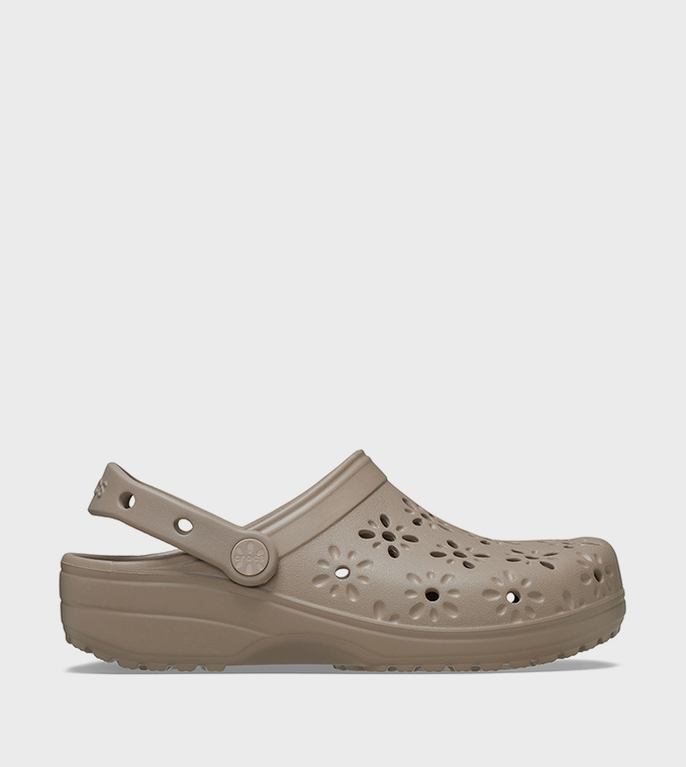 Classic Floral Cut Out Clog