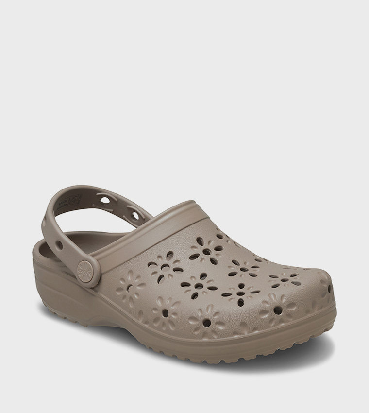 Classic Floral Cut Out Clog