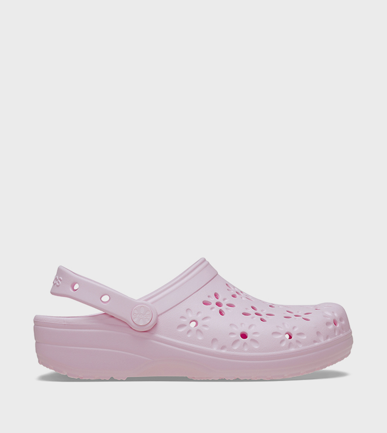 Classic Floral Cut Out Clog