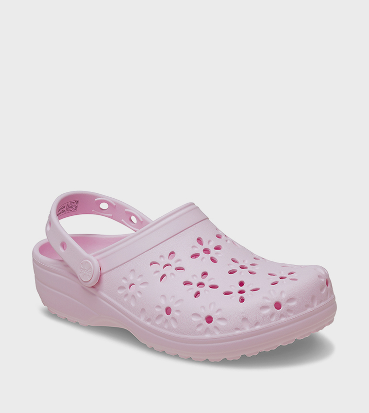 Classic Floral Cut Out Clog