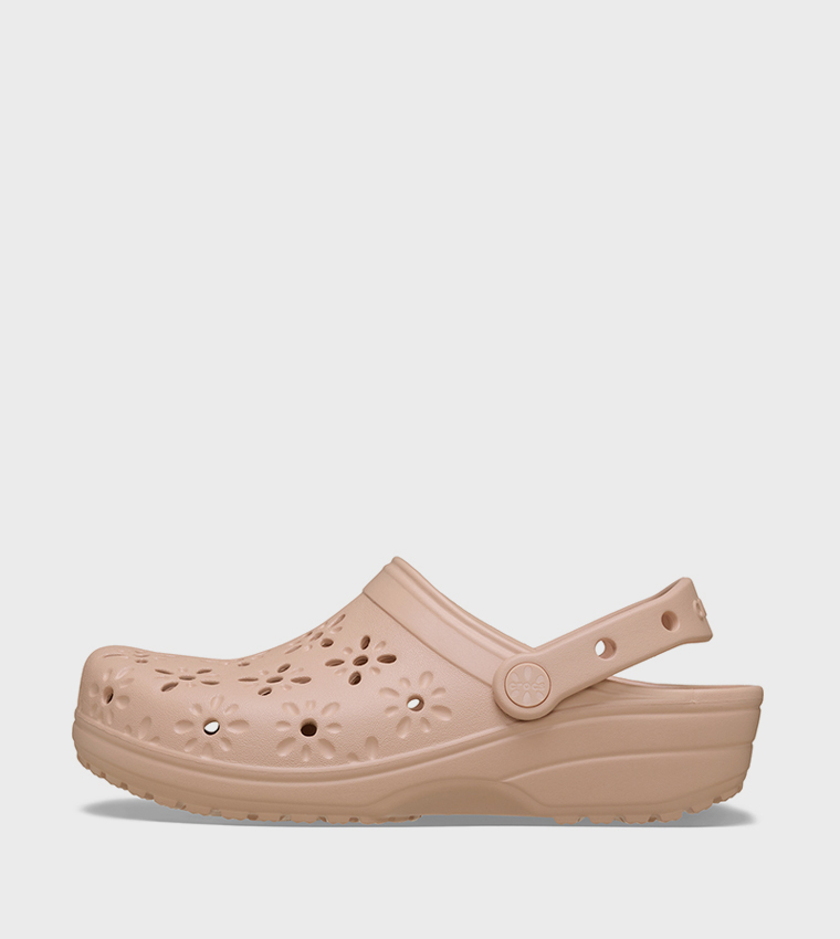 Classic Floral Cut Out Clog