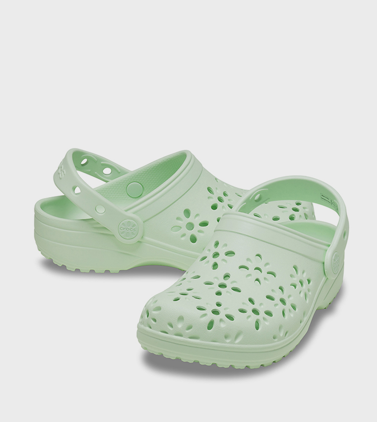 Kids' Classic Floral Cut Out Clog 