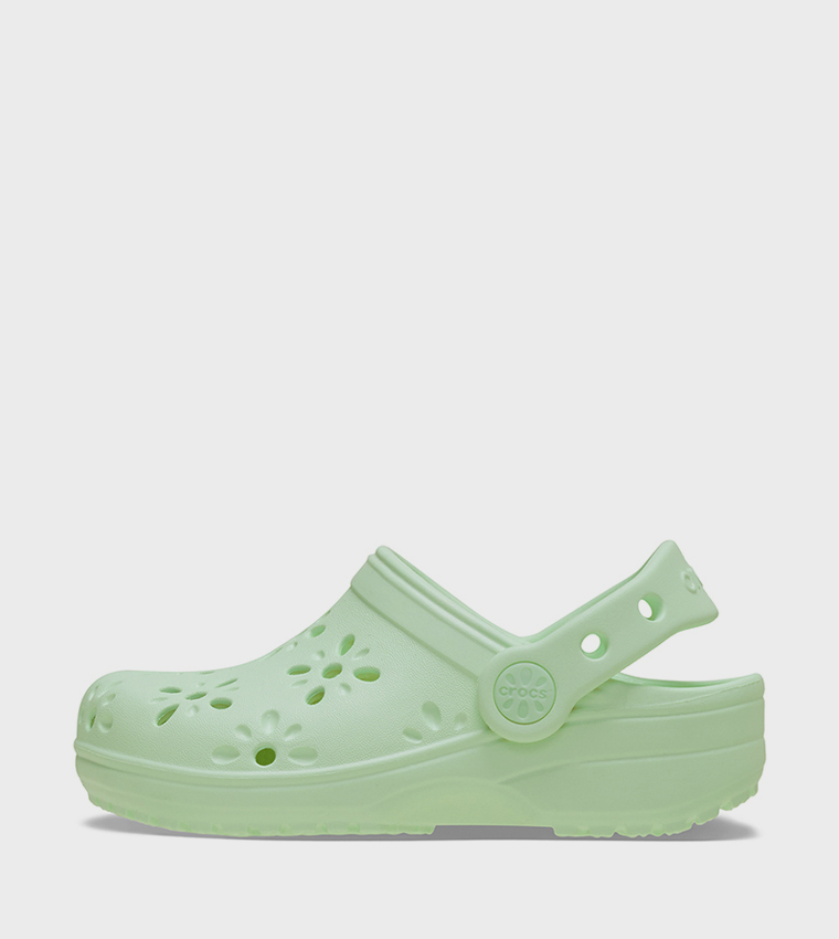 Toddlers' Classic Floral Cut Out Clog 