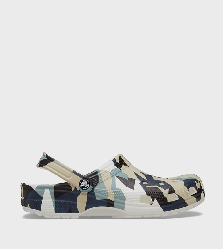 Geo Camo Clog
