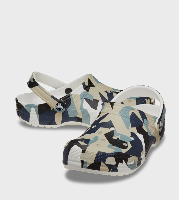 Geo Camo Clog