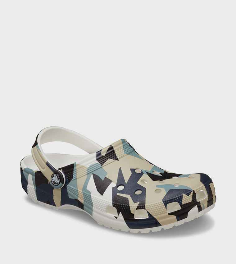 Geo Camo Clog