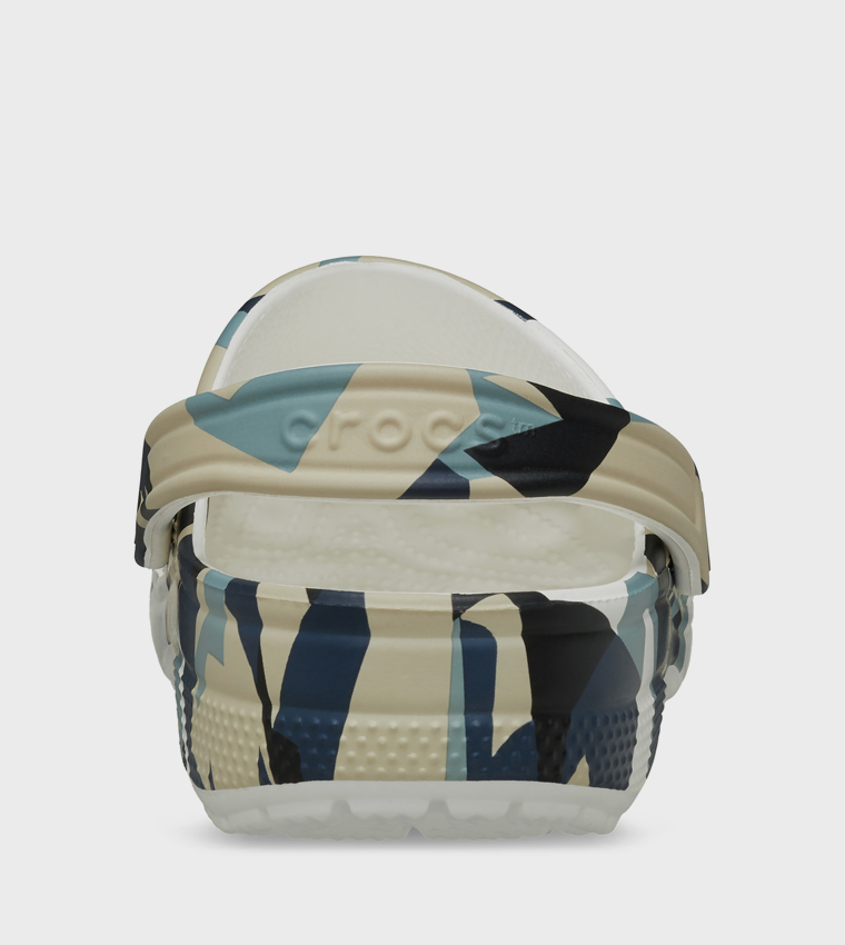 Geo Camo Clog