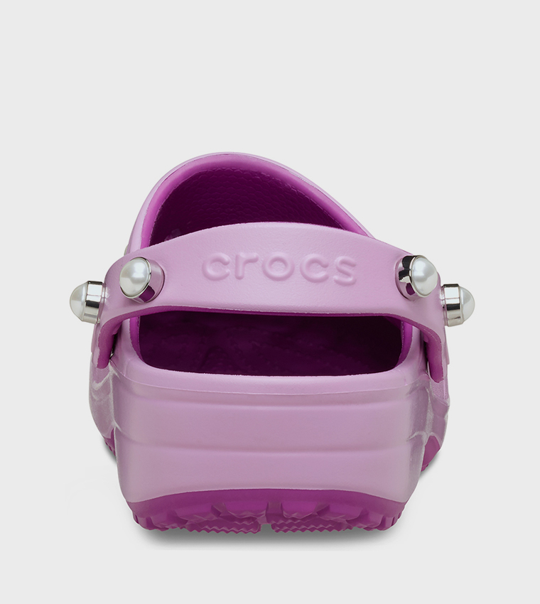 Floral Cutout Elevated Clog