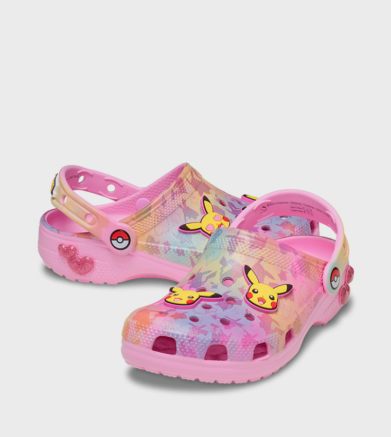 Kids' Pikachu Pink Classic Clog 