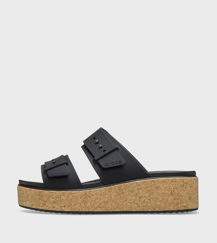 Brooklyn Cork Buckle Low Wedge