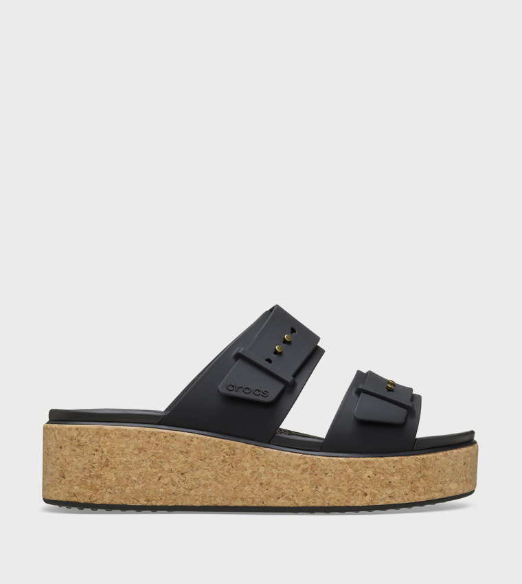 Brooklyn Cork Buckle Low Wedge