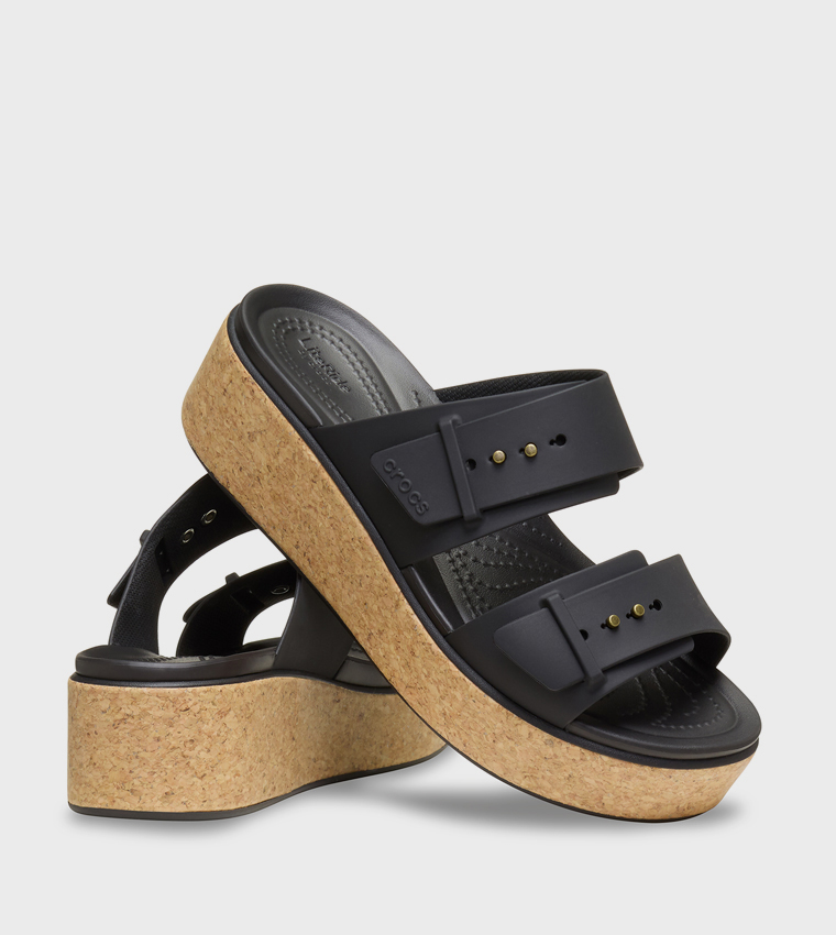Brooklyn Cork Buckle Low Wedge